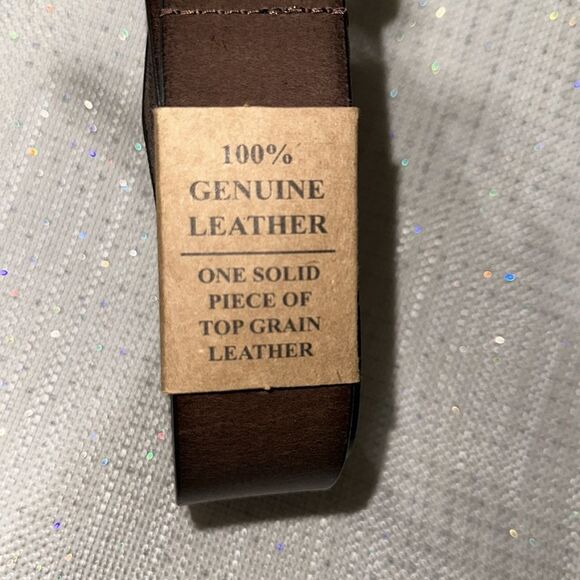 Stone Mountain Brown Genuine Top Grain Leather Buckle Belt - Picture 4 of 8